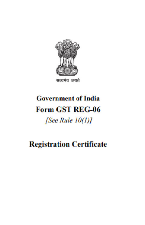 GST Registration Certificate